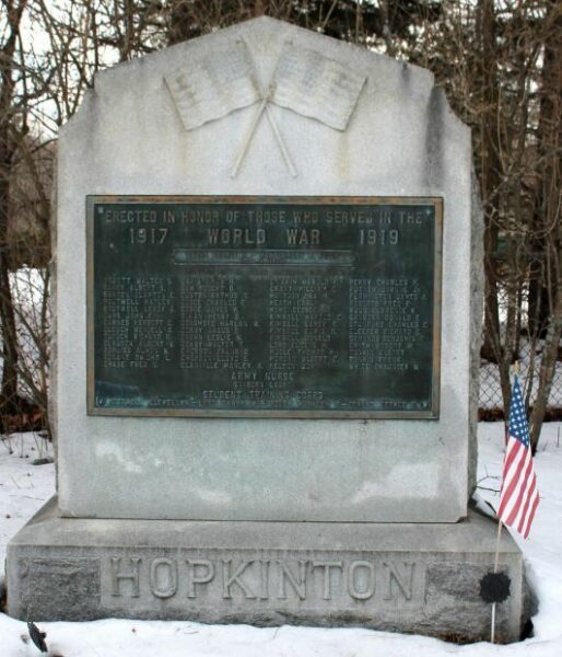 HOPKINTON, N.H. WORLD WAR MEMORIAL