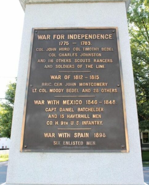 SOLDIERS OF HAVERHILL WAR MEMORIAL PLAQUE C