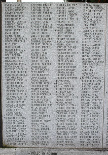 GORHAM ARMED FORCES VETERANS MEMORIAL STONE C