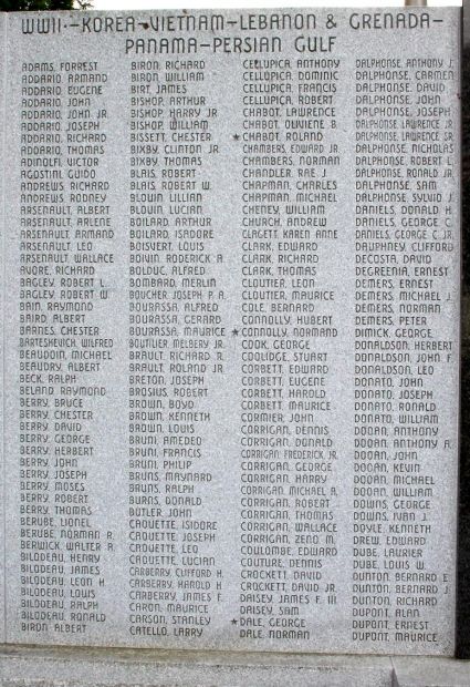 GORHAM ARMED FORCES VETERANS MEMORIAL STONE B
