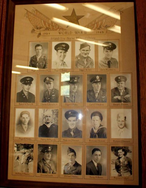 FRANKLIN NEW HAMPSHIRE HEROES OF WORLD WAR II MEMORIAL PLAQUE