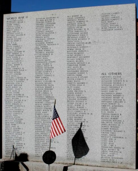 CONWAY ALL VETERANS MEMORIAL RIGHT STONE