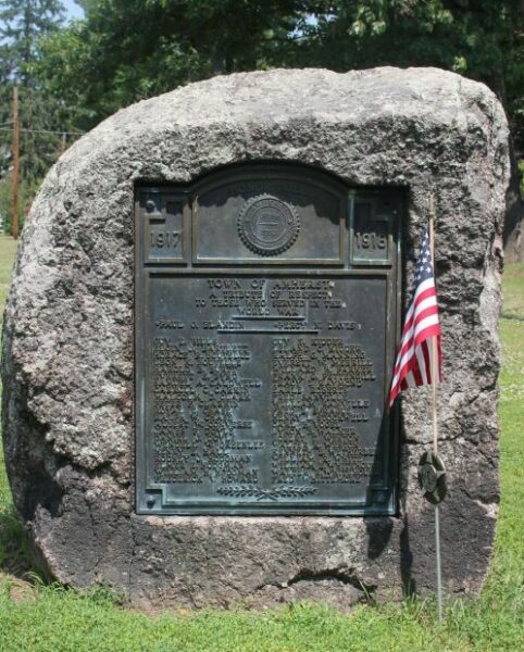 TOWN OF AMHERST WORLD WAR MEMORIAL