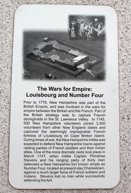 NEW HAMPSHIIRE WARS FOR EMPIRE MEMORIAL PLAQUE