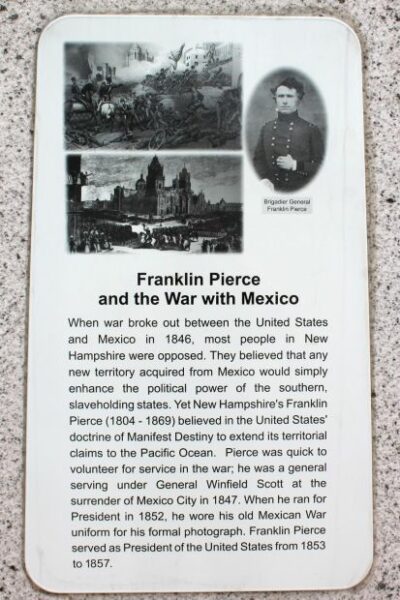 NEW HAMPSHIRE WAR WITH MEXICO MEMORIAL PLAQUE