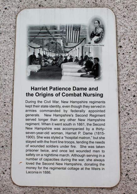 NEW HAMPSHIRE COMBAT NURSING MEMORIAL PLAQUE