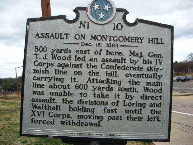 ASSAULT ON MONTGOMERY HILL WAR MEMORIAL MARKER