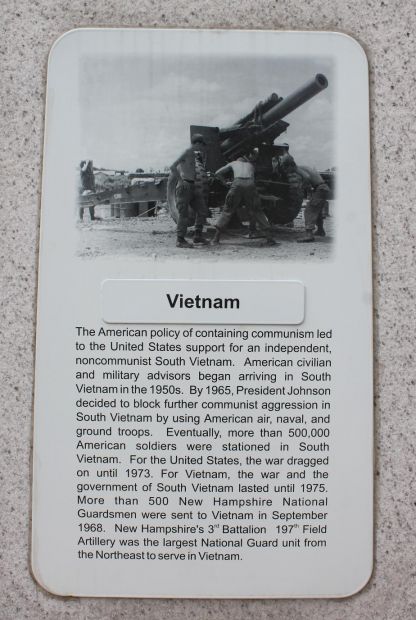 NEW HAMPSHIRE VIETNAM MEMORIAL PLAQUE