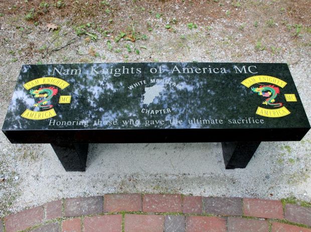NAM KNIGHTS OF AMERICA WHITE MOUNTAIN CHAPTER MEMORIAL BENCH