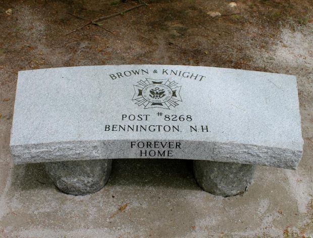 BROWN & KNIGHT POST #8268 MEMORIIAL BENCH