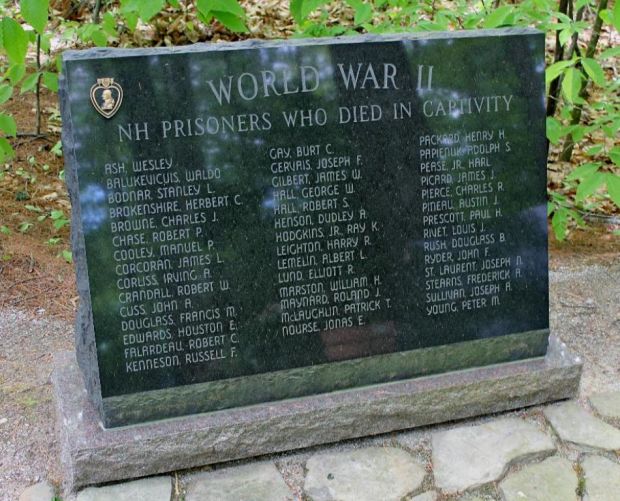 NEW HAMPSHIRE EX-PRISONERS OF WAR MEMORIAL LEFT STONE