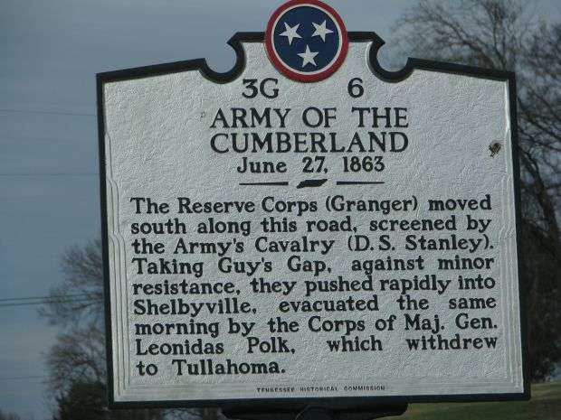 ARMY OF THE CUMBERLAND WAR MEMORIAL MARKER