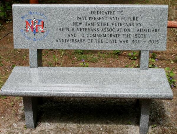 N.H. VETERANS ASSOCIATION WAR MEMORIAL BENCH
