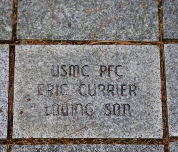 USMC PFC ERIC  CURRIER MEMORIAL PAVER