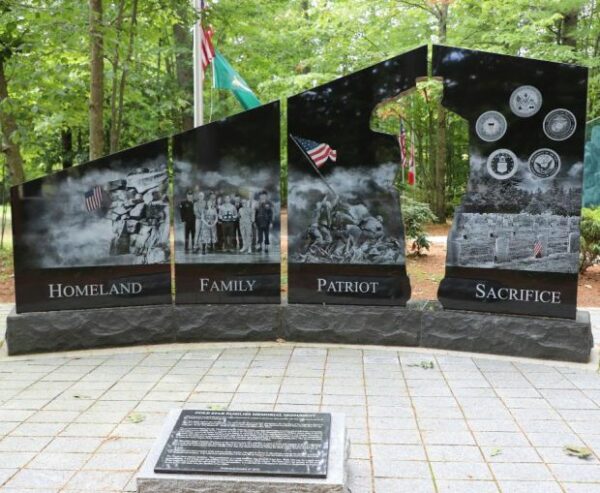 NEW HAMPSHIRE GOLD STAR FAMILIES MEMORIAL BACK