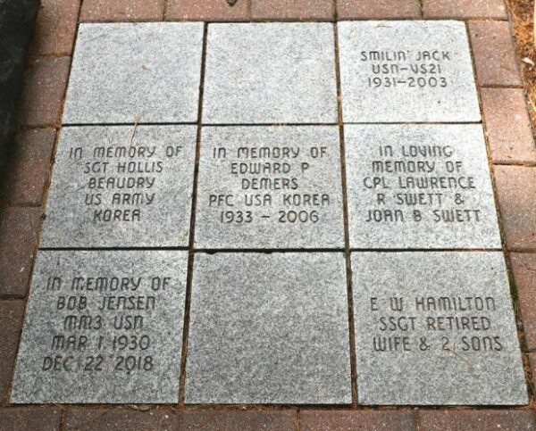 NEW HAMPSHIRE STATE VETERANS CEMETERY KOREAN WAR MEMORIAL PAVER SECTION C