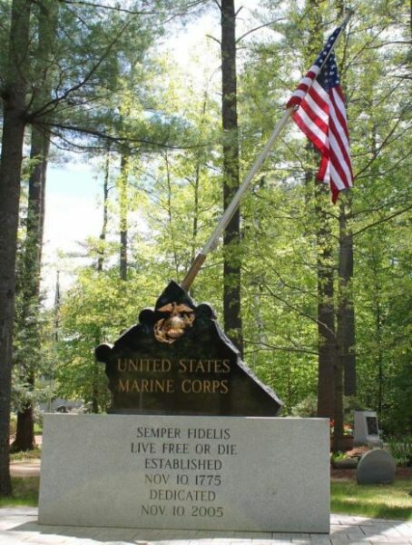 NEW HAMPSHIRE STATE VETERANS CEMETERY UNITED STATES MARINE CORPS MEMORAIL