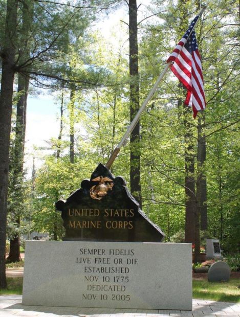 NEW HAMPSHIRE STATE VETERANS CEMETERY UNITED STATES MARINE CORPS MEMORAIL