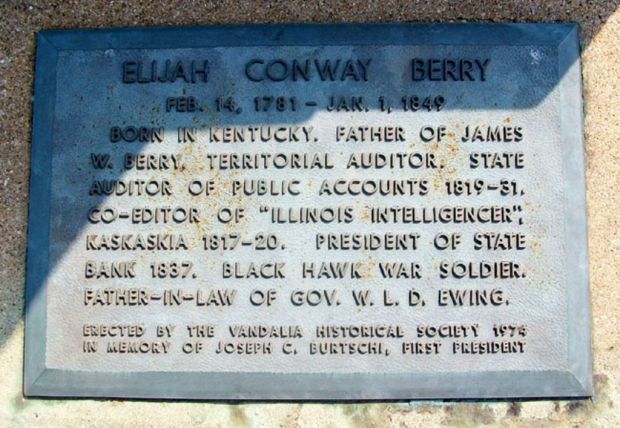 EIJAH CONWAY BERRY MEMORIAL PLAQUE