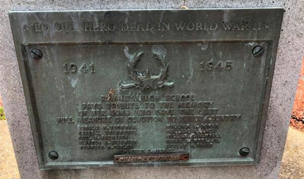 TO OUR HERO DEAD IN WORLD WAR II MEMORIAL