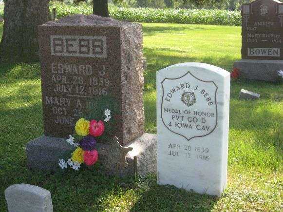 PVT. EDWARD J. BEBB MEDAL OF HONOR GRAVESTONE