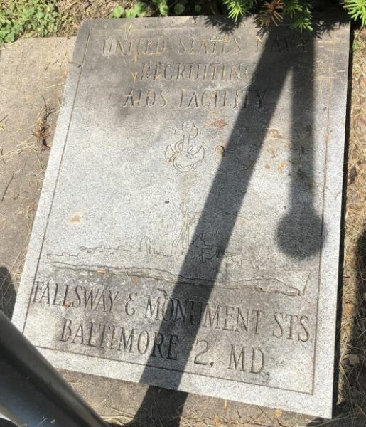 UNITED STATES NAVY RECRUITING AIDS FACILITY MEMORIAL TABLET