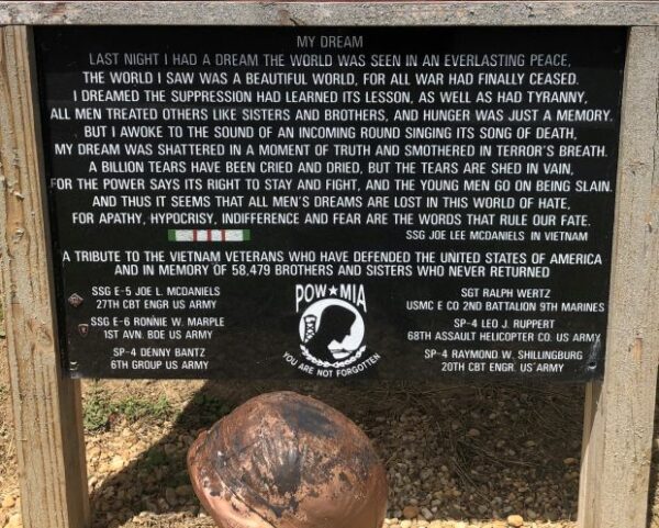 MY DREAM MEMORIAL PLAQUE