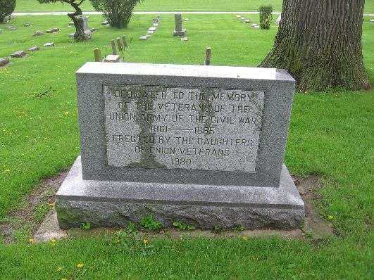 UNION CEMETERY CIVIL WAR VETERANS MEMORIAL