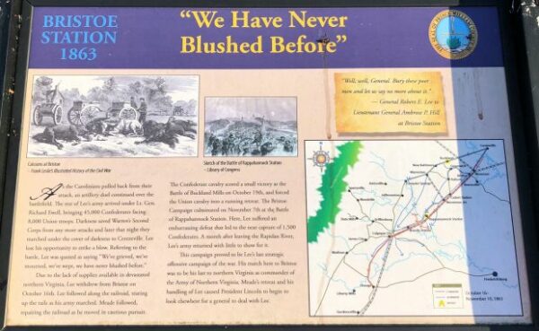 BRISTOE STATION 1863 WAR MEMORIAL PANEL III