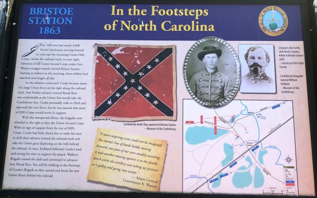 BRISTOE STATION 1863 WAR MEMORIAL PANEL IV