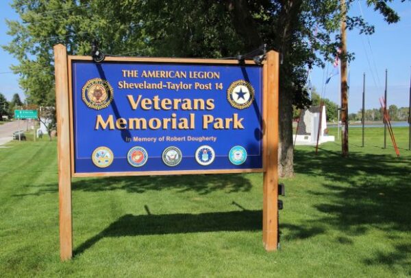 AMERICAN LEGION POST 14 VETERANS MEMORIAL PARK MARKER