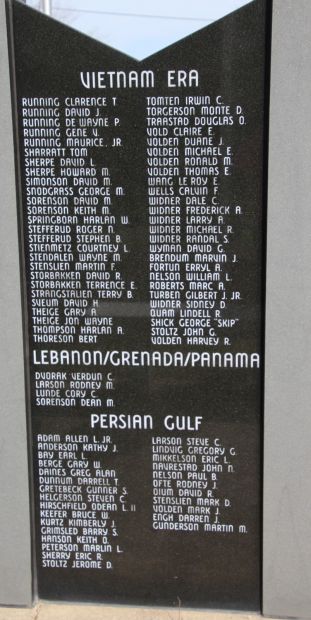 WESTBY AREA VETERANS MEMORIAL STONE O