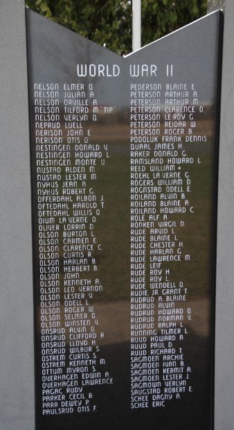 WESTBY AREA VETERANS MEMORIAL STONE I