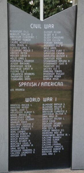 WESTBY AREA VETERANS MEMORIAL STONE D