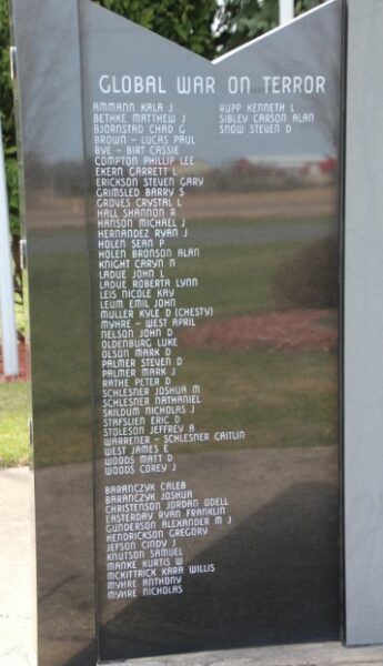 WESTBY AREA VETERANS MEMORIAL STONE C