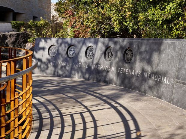 NATIONAL NATIVE AMERICAN VETERANS MEMORIAL ENTRANCE WALL