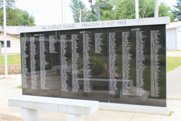 COON CREEK AREA VETERANS MEMORIAL WALL B