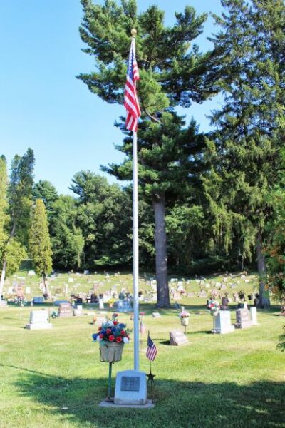 PINE CLIFF CEMETERY VETERANS MEMORIAL FLAGPOLE