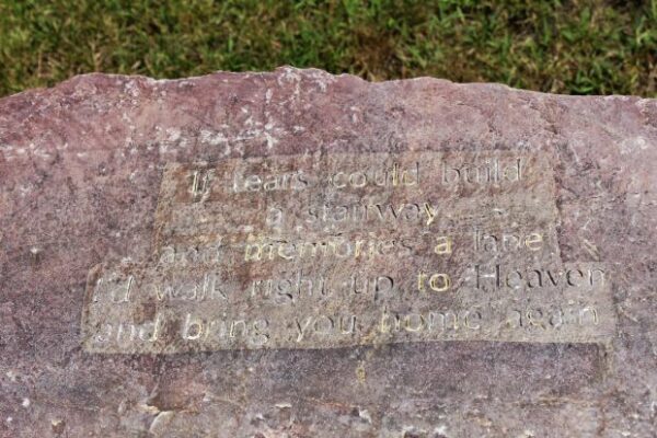 AMERICAN LEGION POST 13 MEMORIAL NARRATIVE STONE
