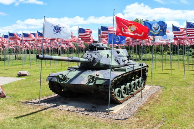 AMERICAN LEGION POST 13 M60 A3 TANK MEMORIAL