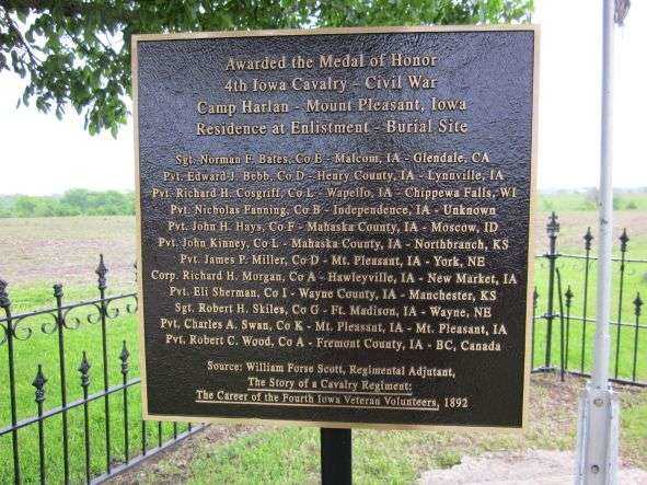 4TH IOWA CAVALRY MEDAL OF HONOR PLAQUE