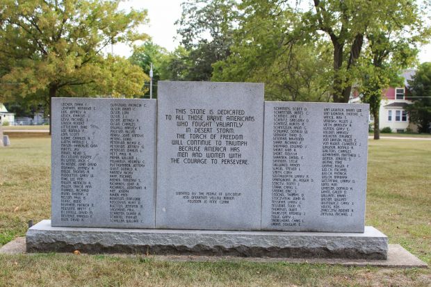 SPARTA OPERATION DESERT STORM WAR MEMORIAL BACK
