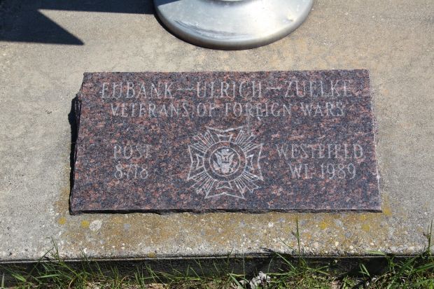 V.F.W. POST 8718 WAR MEMORIAL TABLET