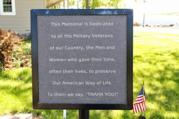 ROTHSCHILD VETERANS MEMORIAL PARK PLAQUE