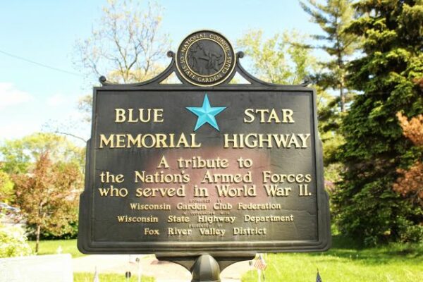 ROTSHCILD BLUE STAR MEMORIAL HIGHWAY MARKER