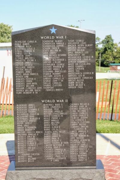 SHULLSBURG AREA VETERANS MEMORIAL STONE C