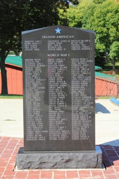 SHULLSBURG AREA VETERANS MEMORIAL STONE B