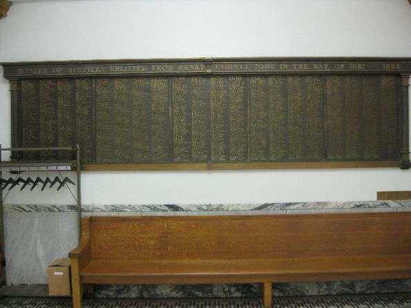 HENRY COUNTY CIVIL WAR HONOR ROLL MEMORIAL