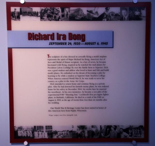 RICHARD IRA BONG MEMORIAL PLAQUE