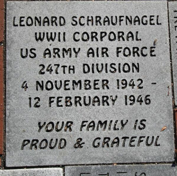 MAYVILLE VETERANS MEMORIAL PAVER E